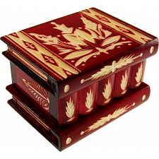 Romanian Puzzle Box - Medium Red