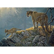 Excursion - Cougar and Kits - Family Pieces Puzzle