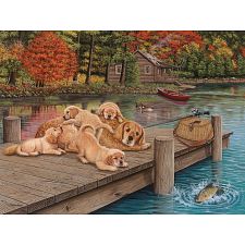 Lazy Day on the Dock - Large Piece