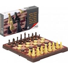 Magnetic Chess & Draught Set - Small