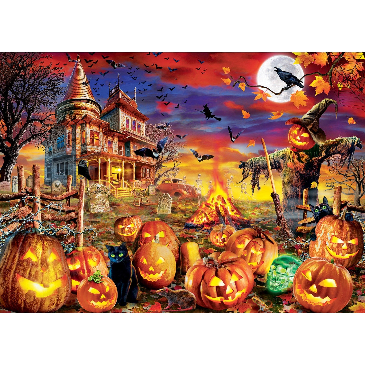 Glow in the Dark Halloween - All Hallow's Eve 500 Piece Puzzle